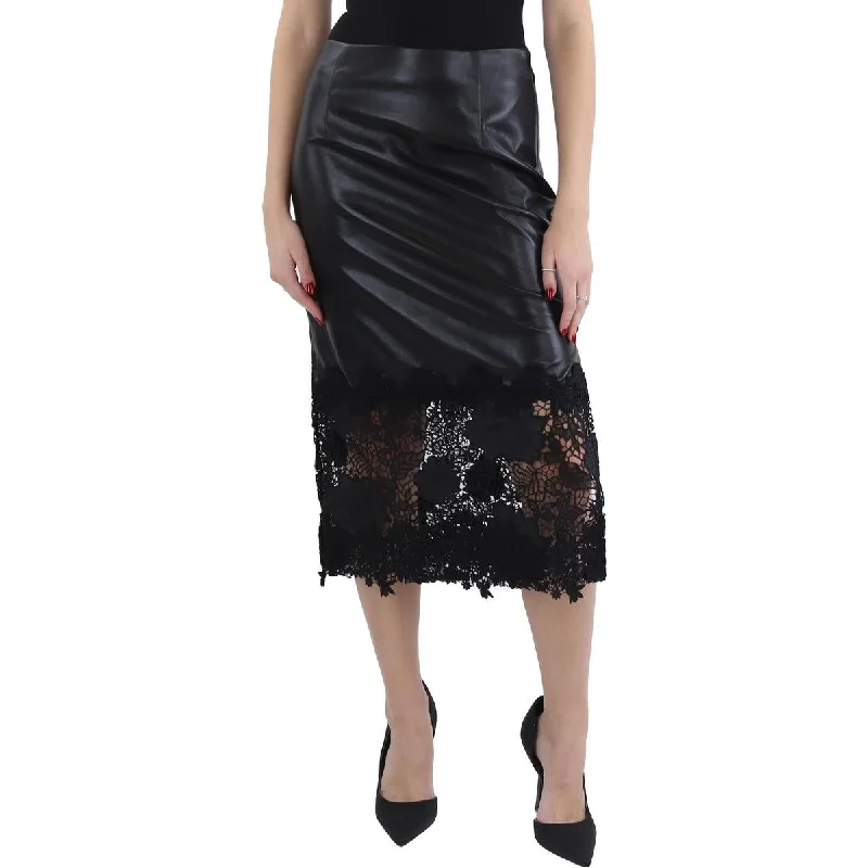 Wrap dresses for Thanksgiving-Generation Love Womens Midi Lace Pencil Skirt