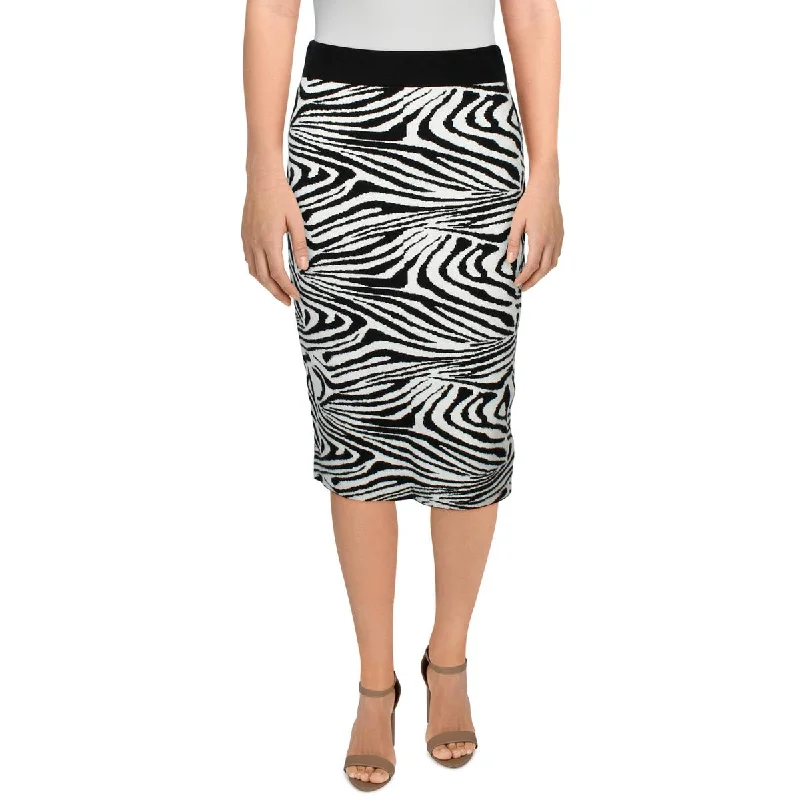 Women's wrap dresses with holiday cheer-Carmen Marc Valvo Womens Animal Print Midi Pencil Skirt Women's wrap dresses with holiday cheer-Carmen Marc Valvo Womens Animal Print Midi Pencil Skirt