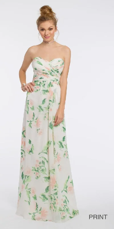 Bridesmaid dresses with satin bodice for smooth feel -Print Criss Cross Bodice Dress Bridesmaid dresses with satin bodice for smooth feel -Print Criss Cross Bodice Dress