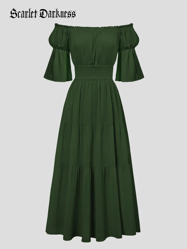 Women’s work dress for business presentation -Women Elastic Off Shoulder Dress 1/2 Sleeve Dress with Pocket Women’s work dress for business presentation -Women Elastic Off Shoulder Dress 1/2 Sleeve Dress with Pocket