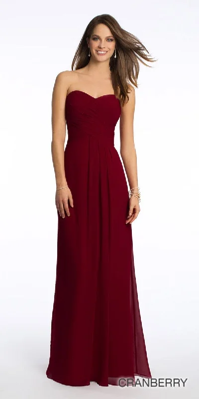 Long bridesmaid dress with open back for sexy feel -Strapless Criss Cross Bodice Dress - Missy Long bridesmaid dress with open back for sexy feel -Strapless Criss Cross Bodice Dress - Missy