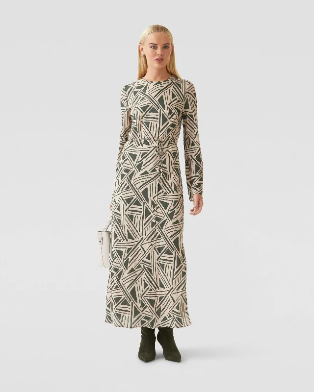 Women’s work dress for a stylish office outfit -Alannah Geo Print Dress