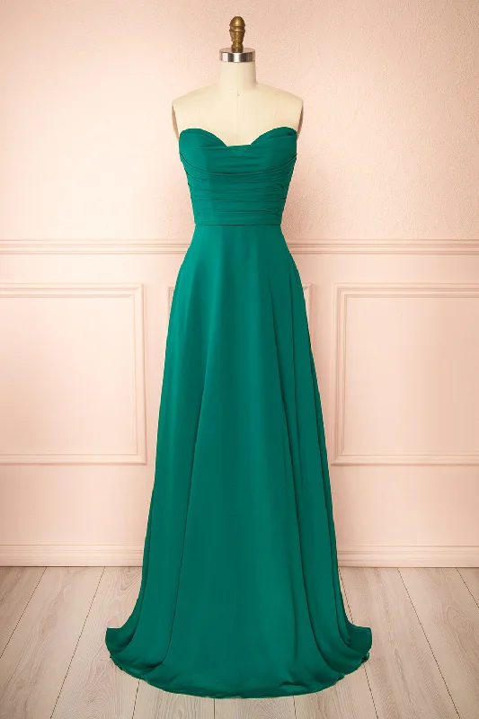 Plus-size bridesmaid dress for a flattering fit -Janie Green | Chiffon Maxi Dress w/ Neck Scarf Plus-size bridesmaid dress for a flattering fit -Janie Green | Chiffon Maxi Dress w/ Neck Scarf