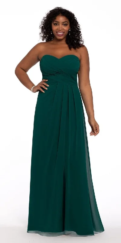 Bridesmaid dresses for rustic weddings with vintage style -Strapless Criss Cross Bodice Dress - Petite Bridesmaid dresses for rustic weddings with vintage style -Strapless Criss Cross Bodice Dress - Petite
