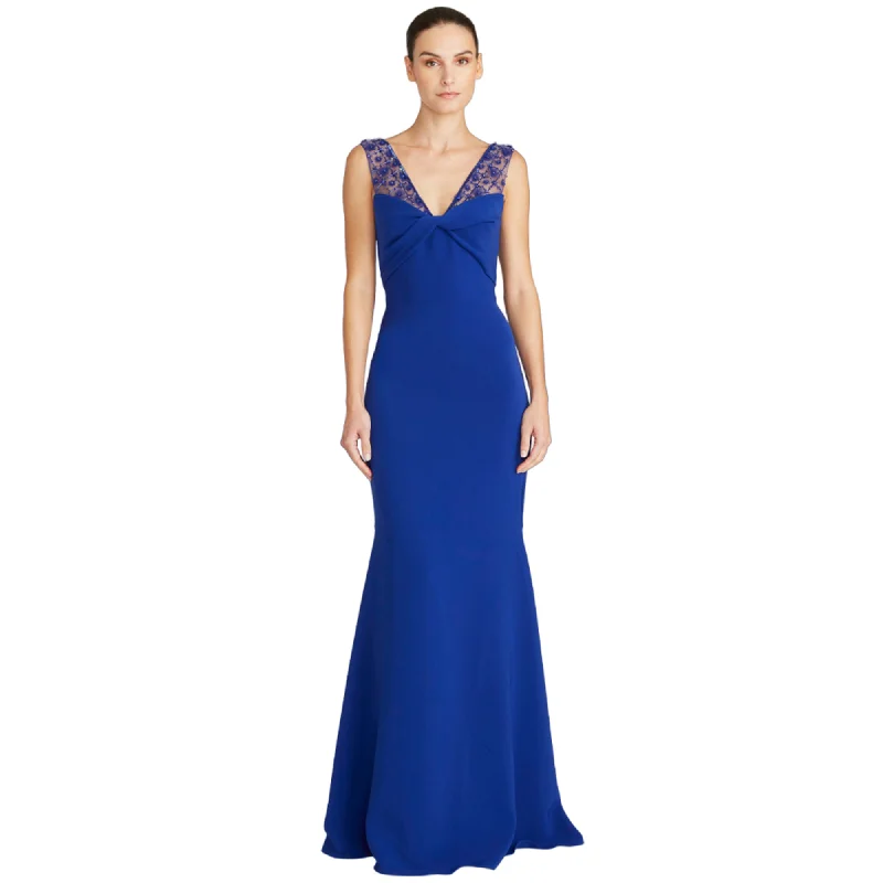 Women’s purple and gold prom dress for bold combination -Theia Women's Alva Beaded Crepe Gown Women’s purple and gold prom dress for bold combination -Theia Women's Alva Beaded Crepe Gown