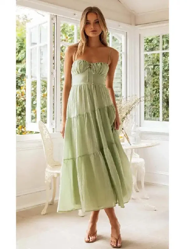 Day dress with crochet details for boho look -Bercie Summer Holiday Dress