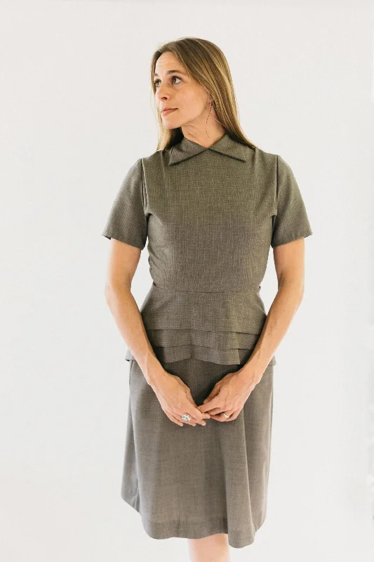 Day dress with side pockets for functionality -Folkwear 249 1930s Day Dress