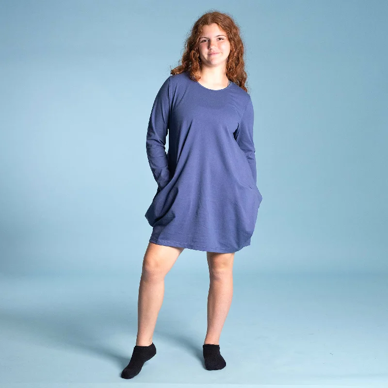 Women's wrap dresses with party-inspired accessories-GEORGIE 100% Organic Prima Cotton Tunic Dress (with Pockets) (Discontinued) Women's wrap dresses with party-inspired accessories-GEORGIE 100% Organic Prima Cotton Tunic Dress (with Pockets) (Discontinued)