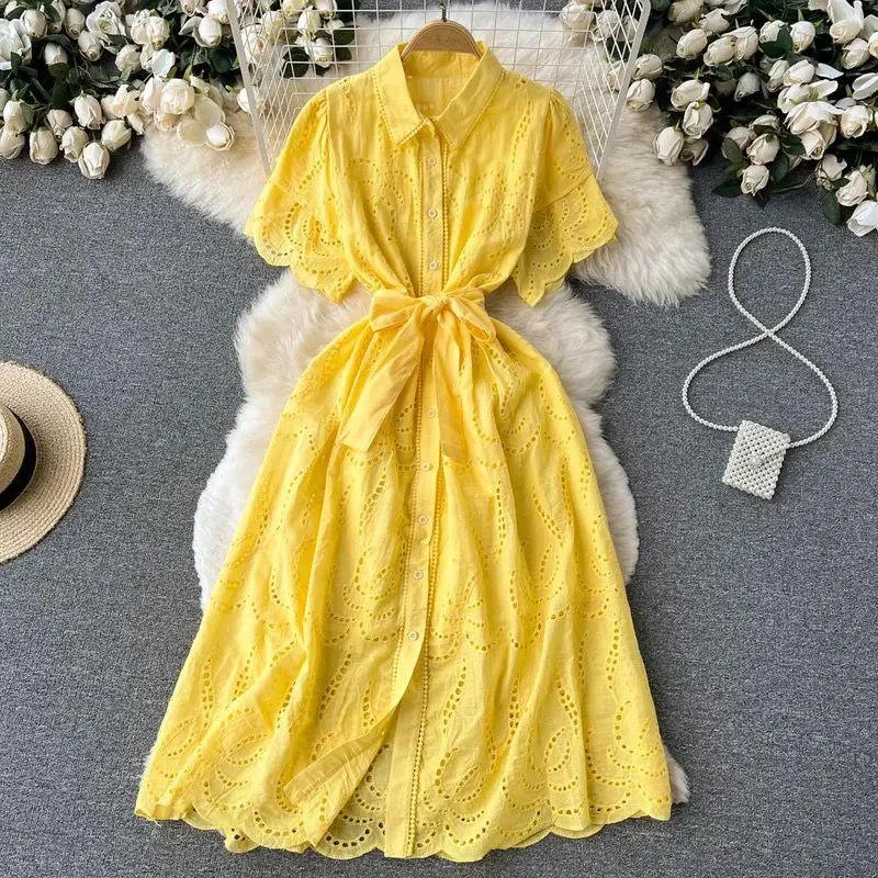 Women’s dramatic tulle prom dress for high impact -Ginny Cotton Dress