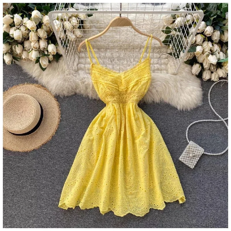 Women’s teal prom dress for a unique vibe -Harry Eyelet Dress