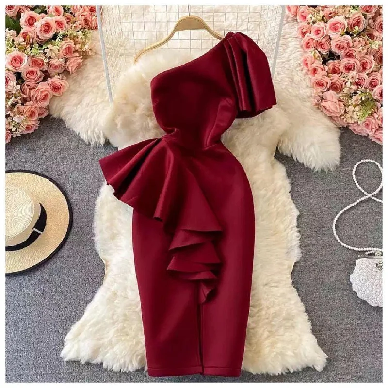 Women’s floor-length chiffon prom dress for soft elegance -Lorenzo Statement dress