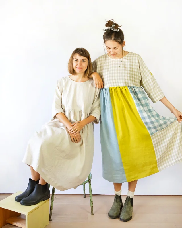 Day dress with butterfly embroidery for light charm -Matchy Matchy Horizon Day Dress Day dress with butterfly embroidery for light charm -Matchy Matchy Horizon Day Dress