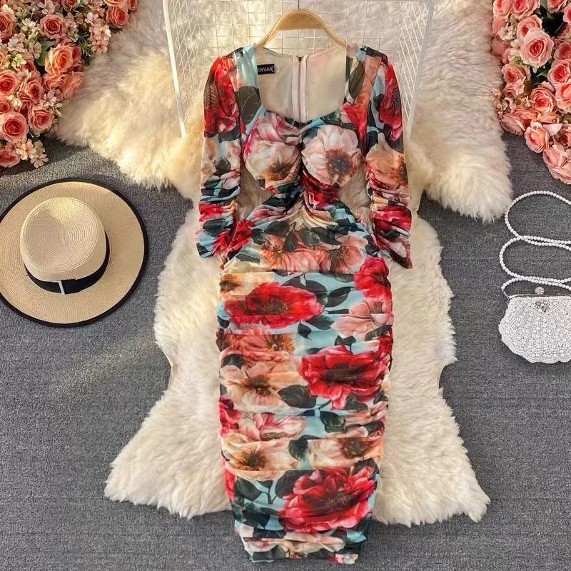 Women’s boho prom dress with flowing skirt -Missy Luxury Dress