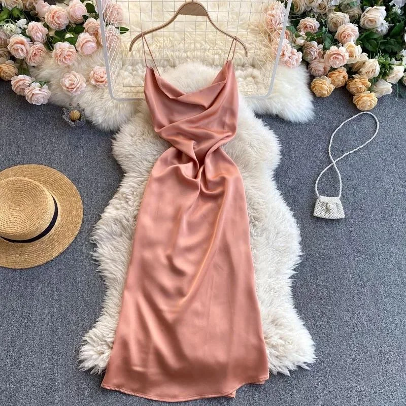 Affordable women’s prom dress under $100 -Clara Luxury Satin Dress