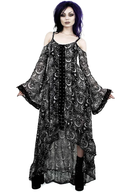 Women’s sleeveless prom dress for a summer event -New Moon Maiden Dress [B] - Resurrect