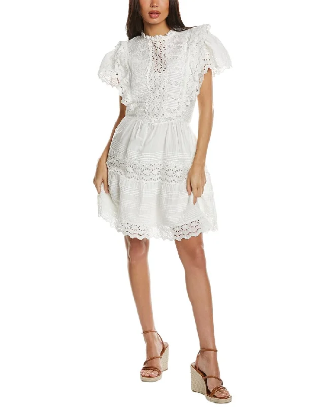 Women's wrap dresses with travel-inspired accessories-SEA NY Georgina Eyelet Tunic Dress Women's wrap dresses with travel-inspired accessories-SEA NY Georgina Eyelet Tunic Dress