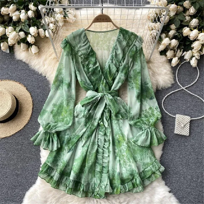 Women’s white prom dress for timeless style -Silvia Tropical Dress