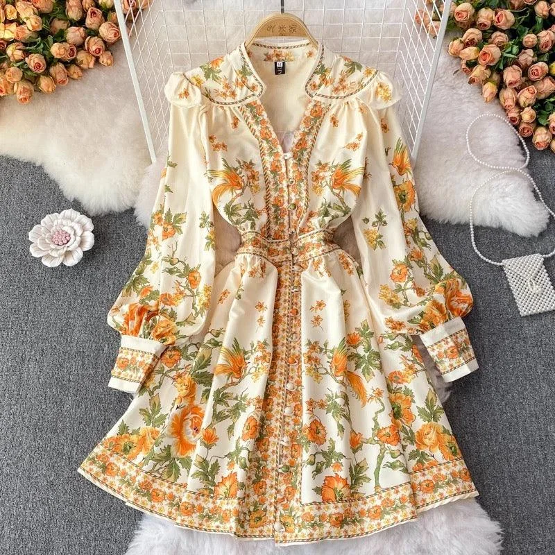 Women’s emerald green prom dress for a bold appearance -Sunshine Summer Vintage Dress in Yellow Women’s emerald green prom dress for a bold appearance -Sunshine Summer Vintage Dress in Yellow