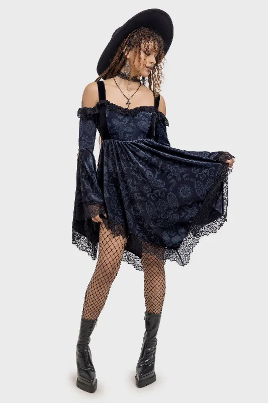 Women’s multicolor prom dress for a fun vibe -Temptation Bardot Dress