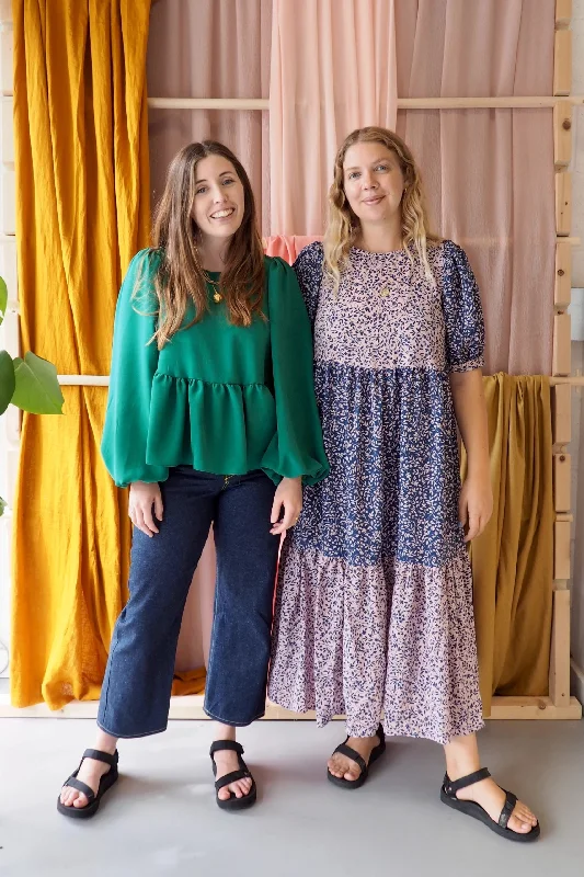 Day dress with gold buttons for sophistication -The New Craft House Everyday Dress and Top Day dress with gold buttons for sophistication -The New Craft House Everyday Dress and Top