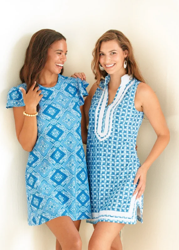 Women's wrap dresses with love themes-Windermere Sleeveless Tunic Dress