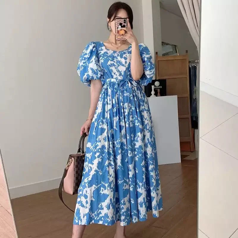 Day dress with side slit for freedom of movement -Yeti Holiday Dress