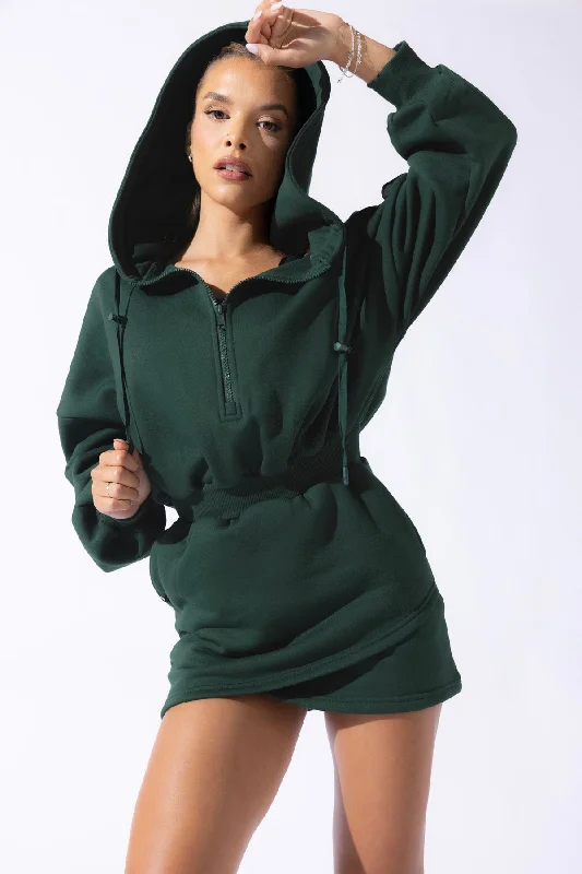 Day dress with button details for casual elegance -Game Day Dress - Game Time Green Day dress with button details for casual elegance -Game Day Dress - Game Time Green
