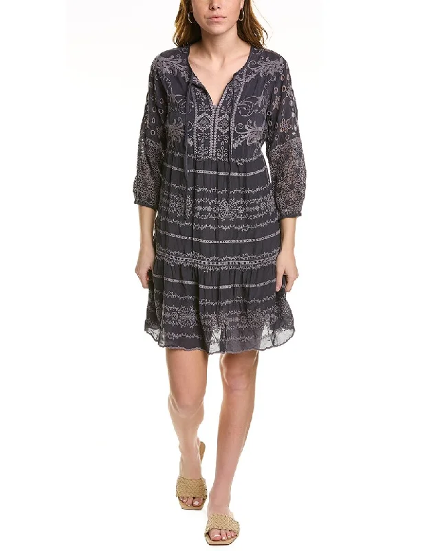 Women's wrap dresses with cocktail-inspired wedding fashion trends-Johnny Was Delina Tunic Dress Women's wrap dresses with cocktail-inspired wedding fashion trends-Johnny Was Delina Tunic Dress