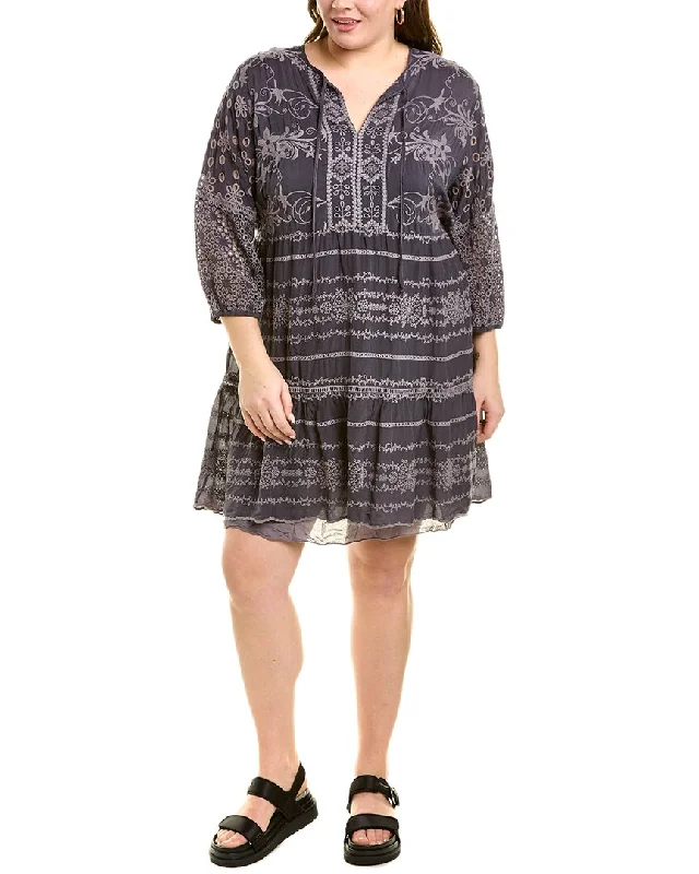 Wrap dresses for summer special occasion wedding fashion trends-Johnny Was Plus Delina Tunic Dress Wrap dresses for summer special occasion wedding fashion trends-Johnny Was Plus Delina Tunic Dress