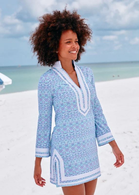 Women's wrap dresses with fashion show-inspired outfits-Naples Tunic Dress