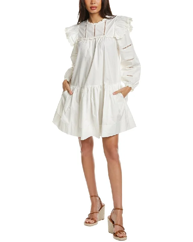 Women's wrap dresses with festival-inspired fashion-SEA NY Rylee Crochet Tunic Dress