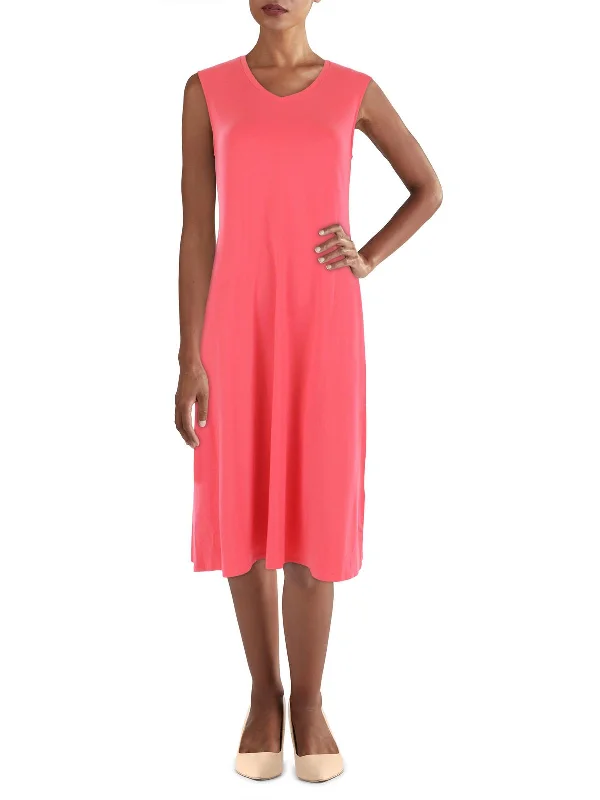 Women's wrap dresses with sports-inspired wedding fashion trends-Womens Jersey Calf Tunic Dress Women's wrap dresses with sports-inspired wedding fashion trends-Womens Jersey Calf Tunic Dress