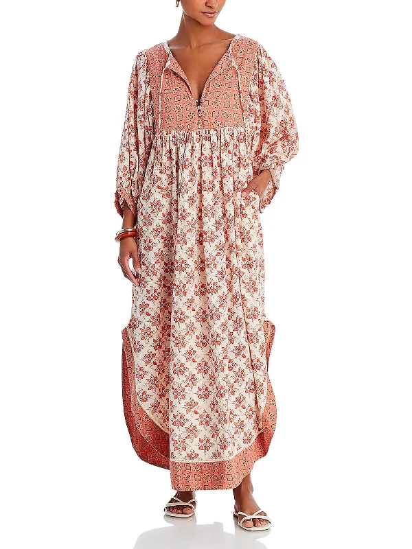 Women's wrap dresses with holiday-inspired wedding guest outfits-Womens Tie Front Button Front Tunic Dress Women's wrap dresses with holiday-inspired wedding guest outfits-Womens Tie Front Button Front Tunic Dress