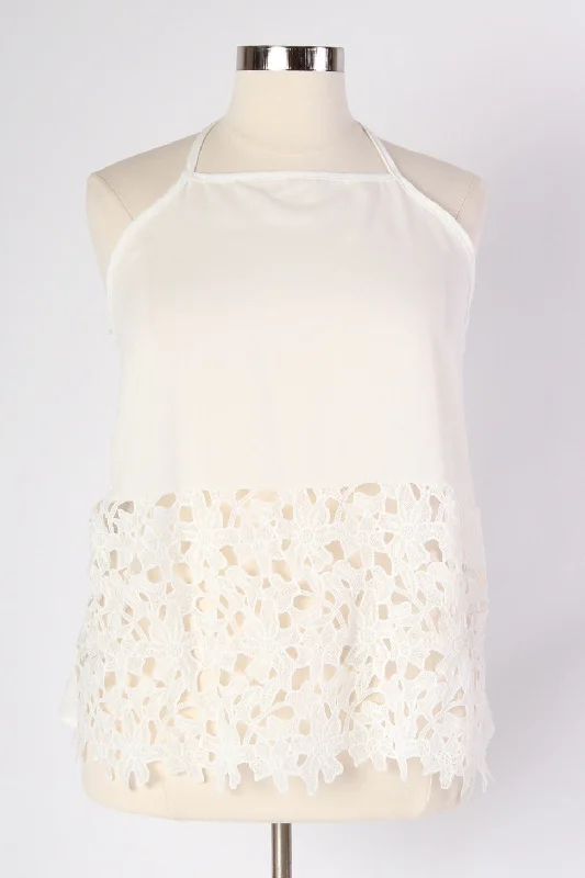 Women’s doll dress for holiday dinner parties -Crochet Halter Top