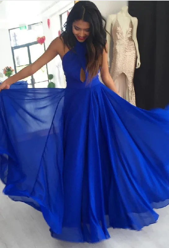 Women’s cocktail party dress with sheer mesh -2024 A-Line/Princess Cheap Chiffon Royal Blue Prom Dresses gh2334 Women’s cocktail party dress with sheer mesh -2024 A-Line/Princess Cheap Chiffon Royal Blue Prom Dresses gh2334