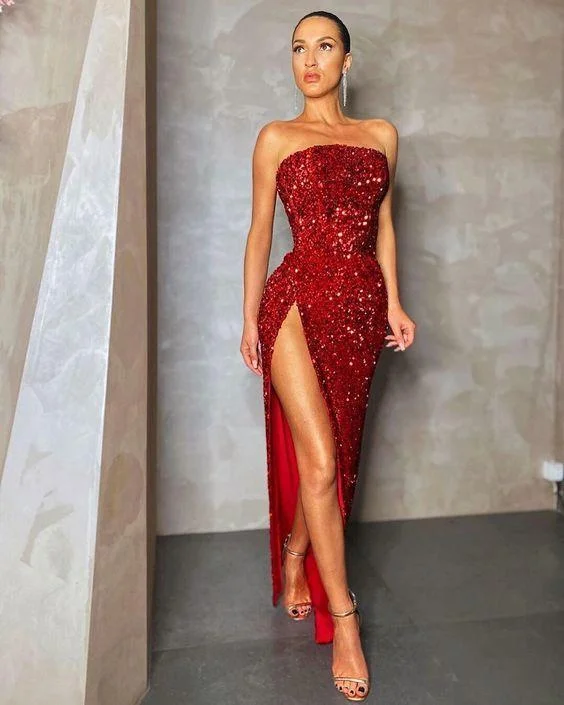 Women’s party dress with a bow back design -gorgoues red sequin long mermaid prom gown Gorgoues Red Sequin Long Mermaid Prom Gown gh2323 Women’s party dress with a bow back design -gorgoues red sequin long mermaid prom gown Gorgoues Red Sequin Long Mermaid Prom Gown gh2323