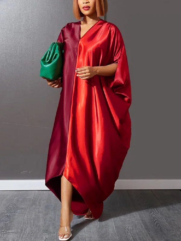 Women’s party dress with off-shoulder style -Loose Large Sparkly Dress