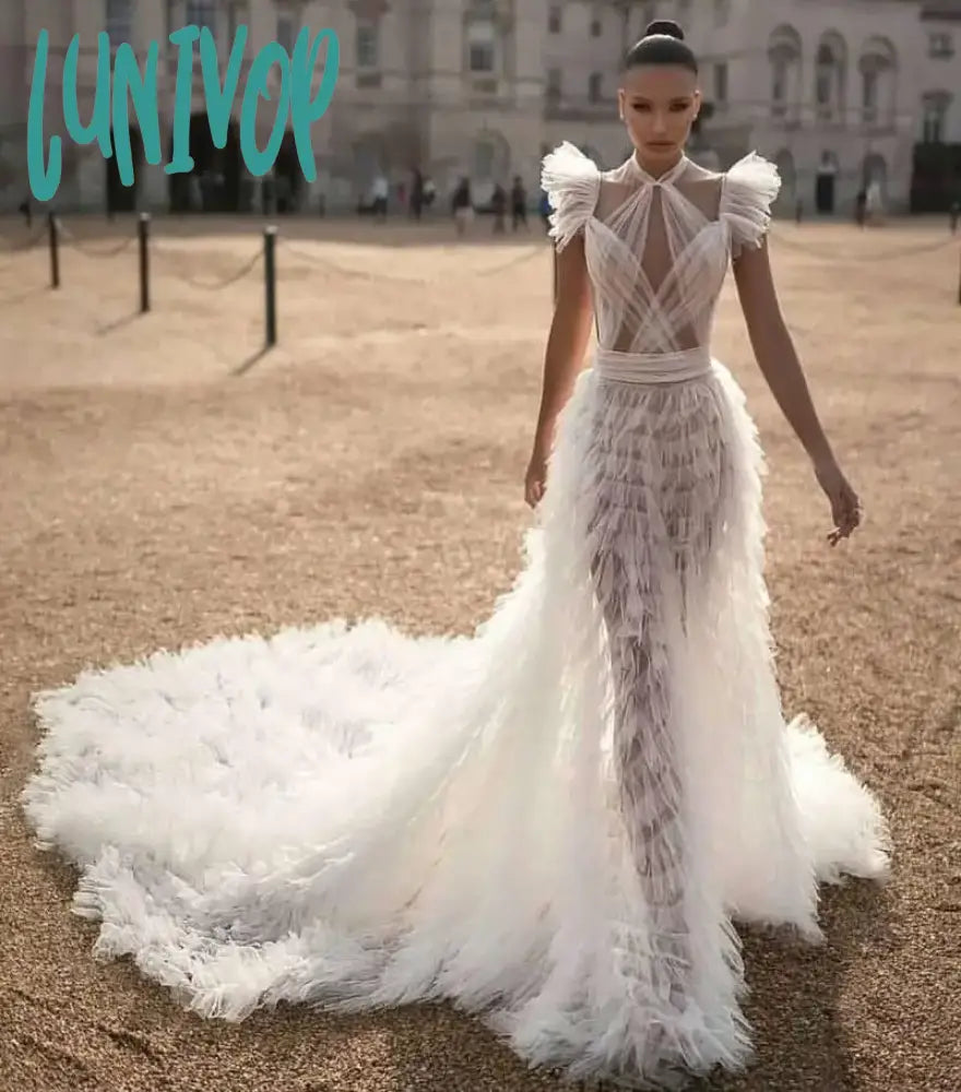 Women’s casual chic party dress for laid-back gatherings -Lunivop High Quality Women Sexy White Mesh Ruffles Maxi Long Dress Elegant Evening Party Dress Vestido Women’s casual chic party dress for laid-back gatherings -Lunivop High Quality Women Sexy White Mesh Ruffles Maxi Long Dress Elegant Evening Party Dress Vestido