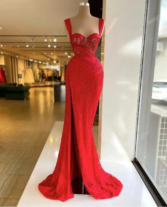 Women’s classic party dress for a timeless look -red prom dresses, lace prom dresses, beaded prom dresses, sweetheart prom dresses, side slit prom dresses gh2380 Women’s classic party dress for a timeless look -red prom dresses, lace prom dresses, beaded prom dresses, sweetheart prom dresses, side slit prom dresses gh2380
