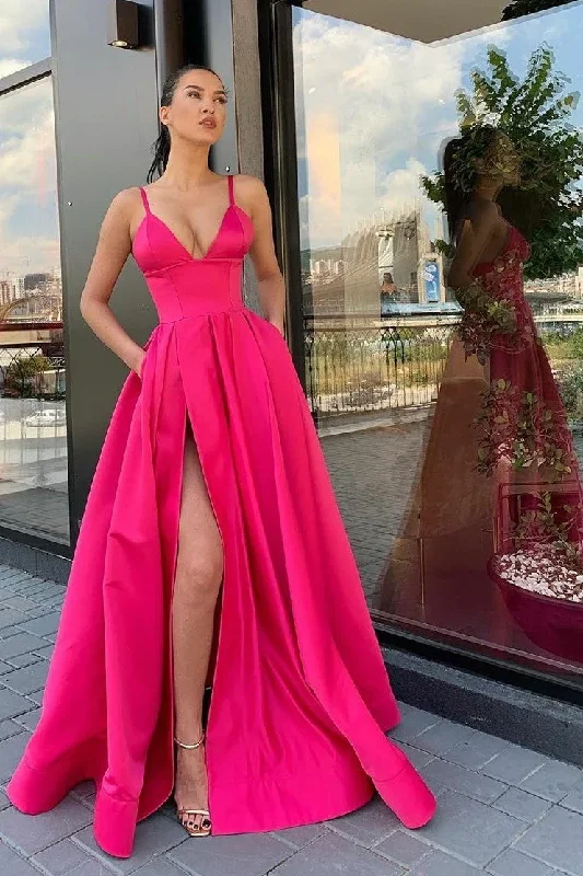 Classic women’s party dress for holiday gatherings -Satin Long Prom Dresses with Wide Waistband gh2332 Classic women’s party dress for holiday gatherings -Satin Long Prom Dresses with Wide Waistband gh2332