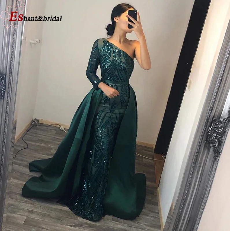 Women’s party dress for a festive look -Sleeves Mermaid Party Gowns