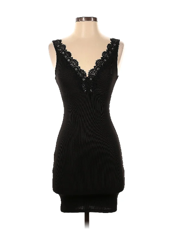 Cocktail dress with mesh inserts for a modern feel -Cocktail Dress