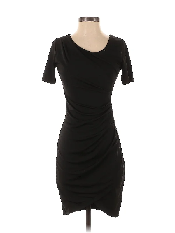 Cocktail dress with ruched detailing for flattering fit -Cocktail Dress