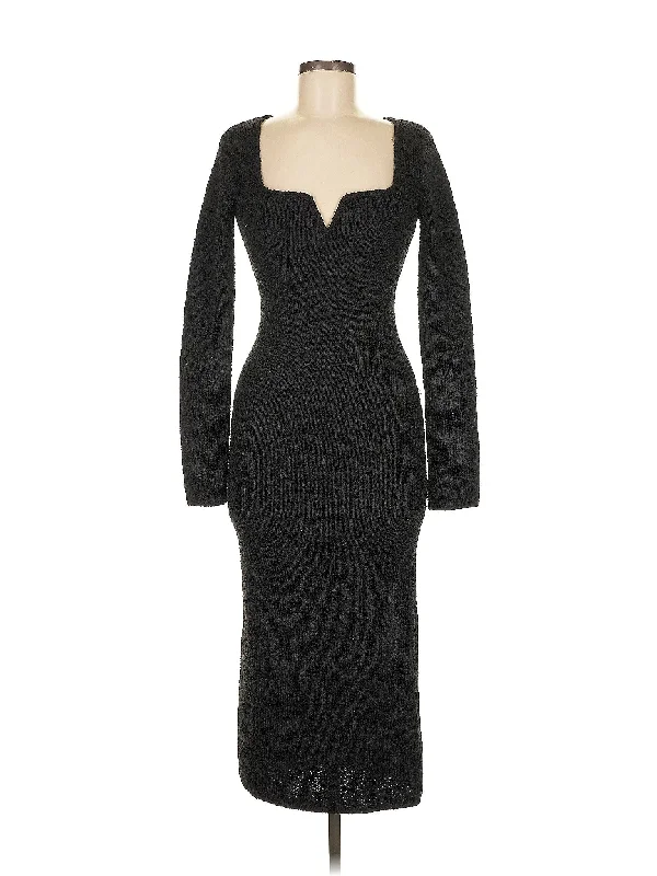 Cocktail dress with button details for unique design -Cocktail Dress
