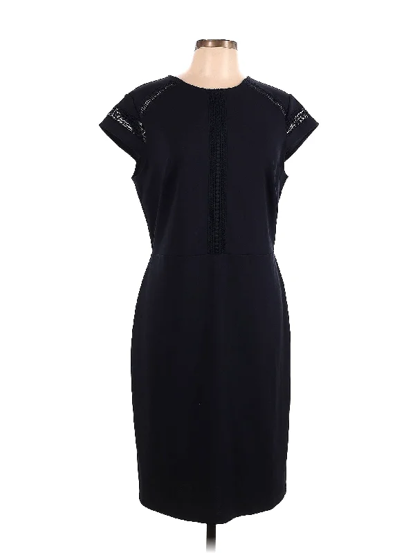 Cocktail dress with sheer mesh for edgy look -Cocktail Dress