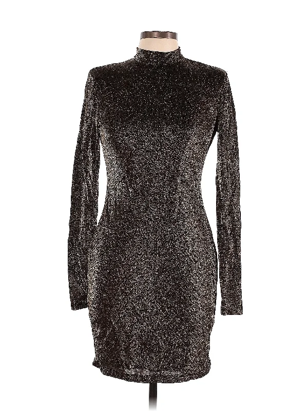 Formal cocktail dress with high neckline -Cocktail Dress