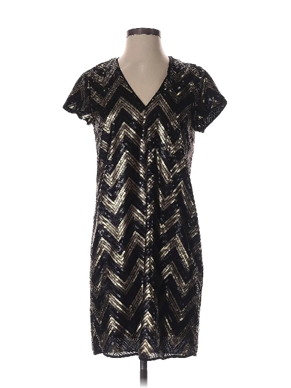 Cocktail dress with pleated bodice for texture -Cocktail Dress
