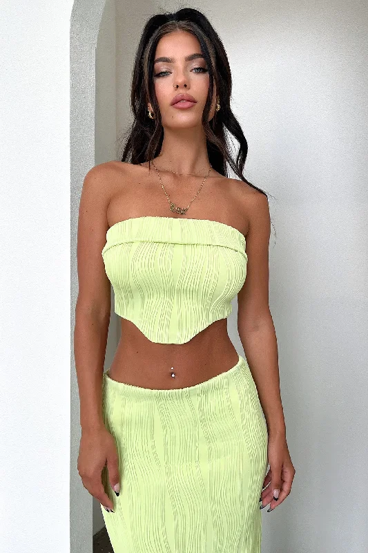 Women’s doll dress with bow tie -Xava Crop - Green