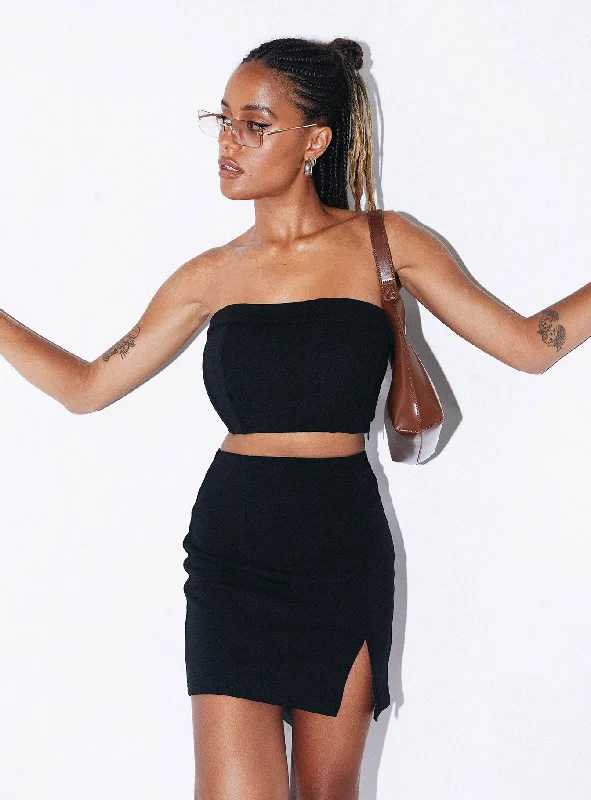 Women’s doll dress for weddings in summer -Elijah Set Black