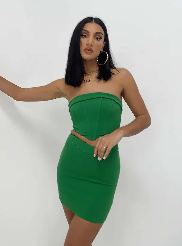 Women’s doll dress for brunch -Laviella Set Green
